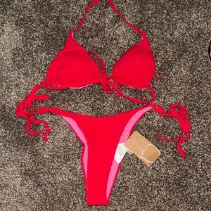 Berlook Vibrant Red Bikini Set